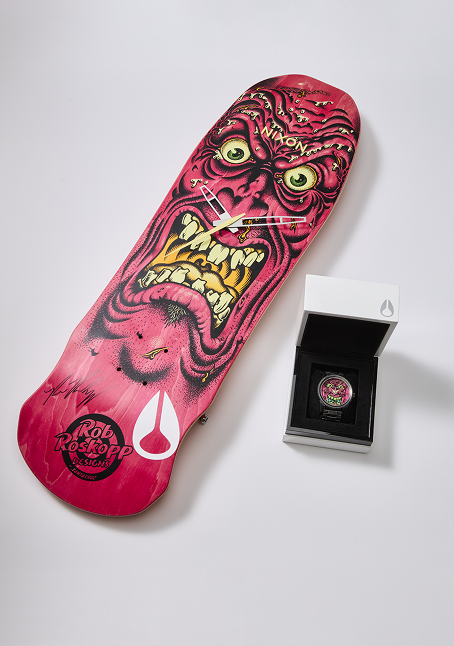 Nixon x Santa Cruz Capsule - Gunmetal / Pink / Roskopp View 1