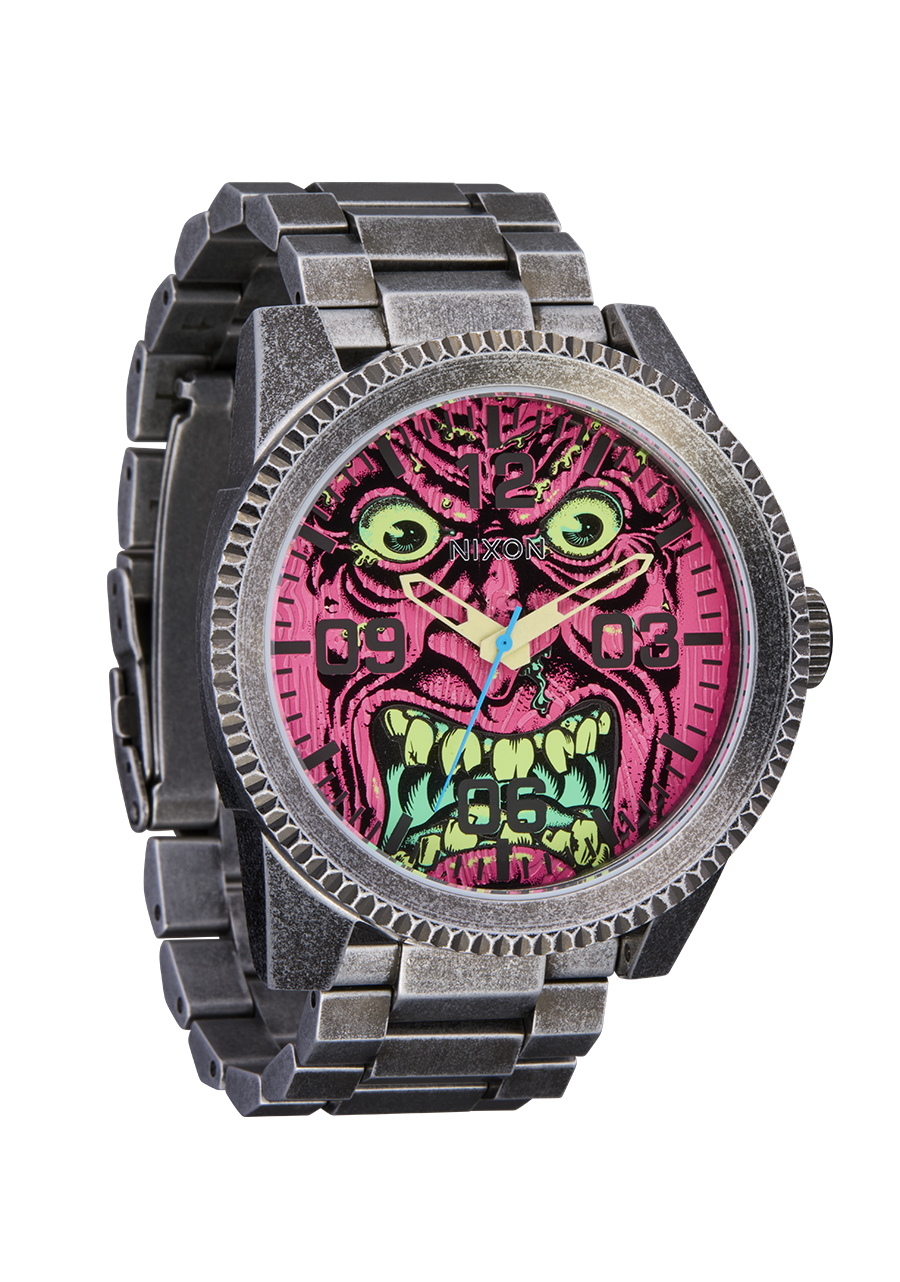 Nixon x Santa Cruz Capsule - Gunmetal / Pink / Roskopp View 3