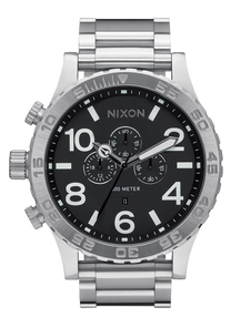 51-30 Chrono Watch | Black | Men's Stainless Steel – Nixon US 51-30 Chrono Watch | Black | Men's Stainless Steel – Nixon US