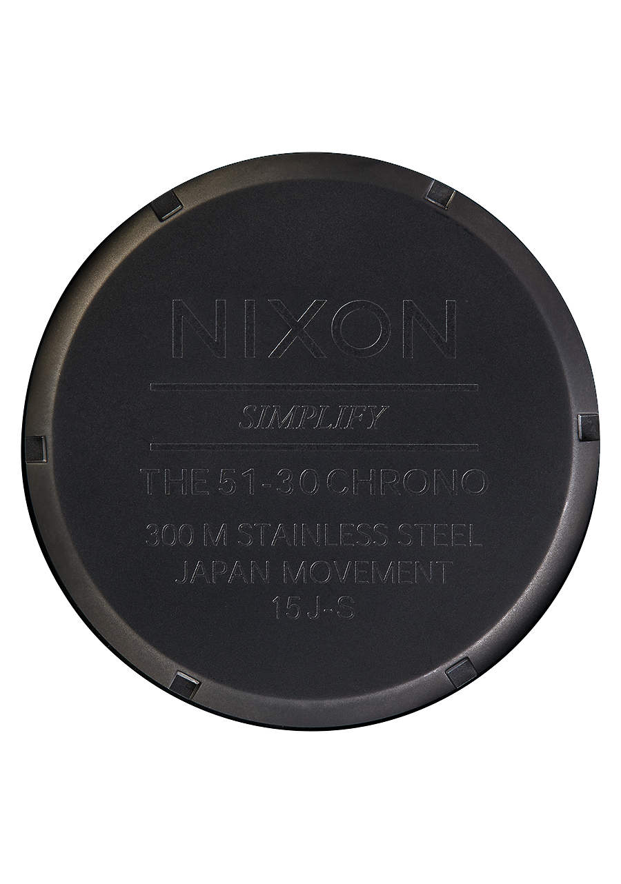 51-30 Chrono Watch | Matte Black / Gold | Men's Stainless Steel 51-30 Chrono Watch | Matte Black / Gold | Men's Stainless Steel