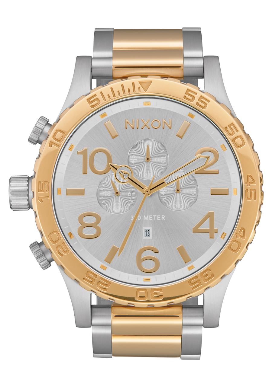 51-30 Chrono Watch | Silver / Gold | Men's Stainless Steel – Nixon US