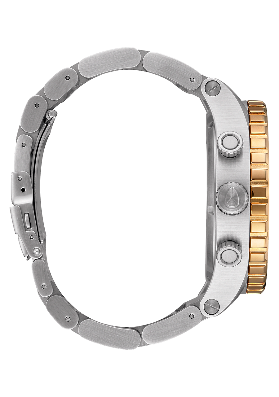 51-30 Chrono Watch | Silver / Gold | Men's Stainless Steel – Nixon US 51-30 Chrono Watch | Silver / Gold | Men's Stainless Steel – Nixon US