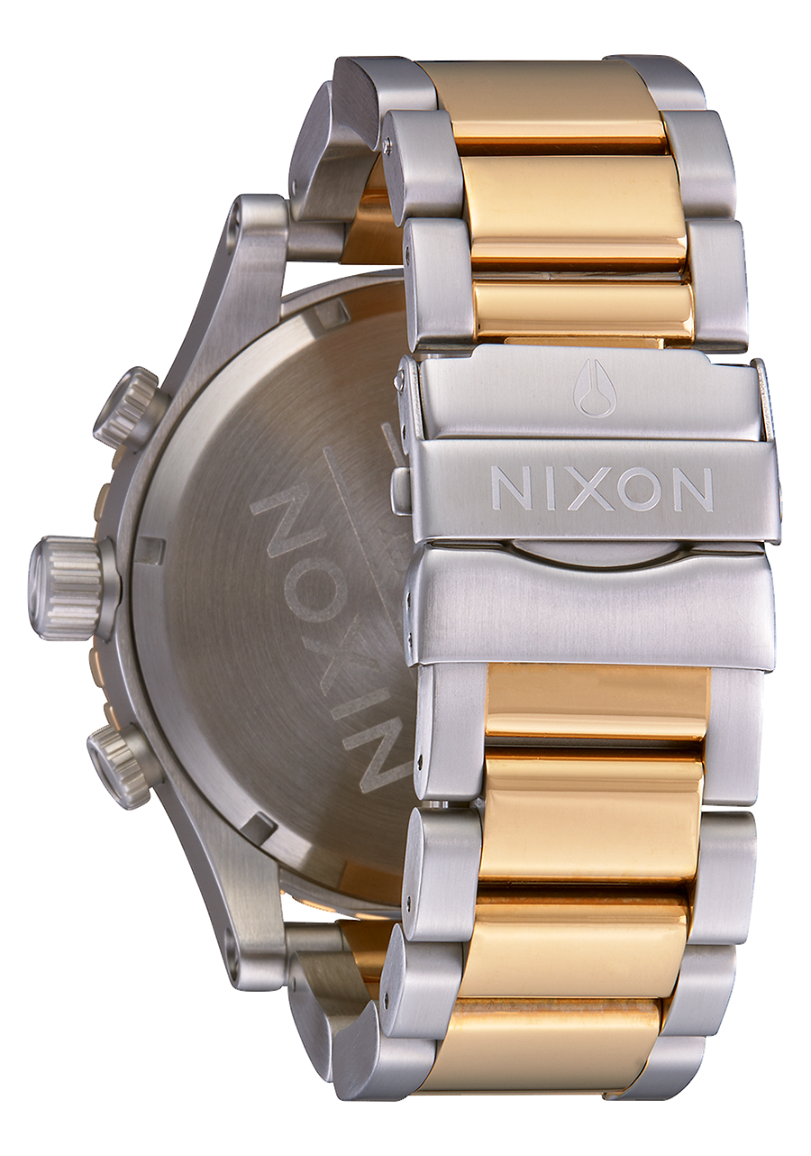 Chrono Watch   Silver / Gold   Men's Stainless Steel – Nixon US