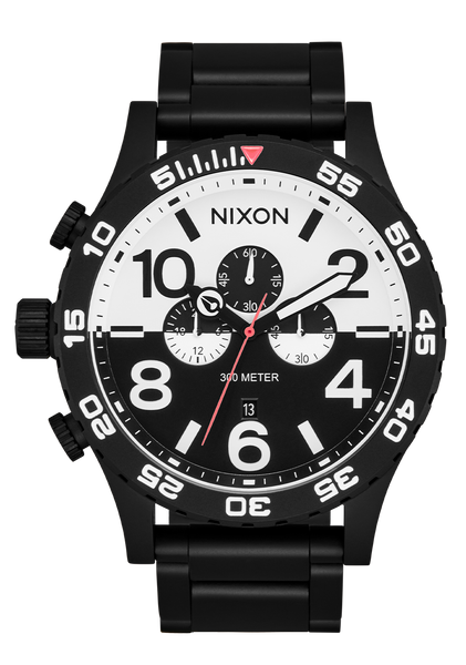 NIXON THE 51-30 CHRONO ホワイト　ブラック　2個セット 51-30 Chrono Watch | Black / White / Black | Men's Stainless Steel