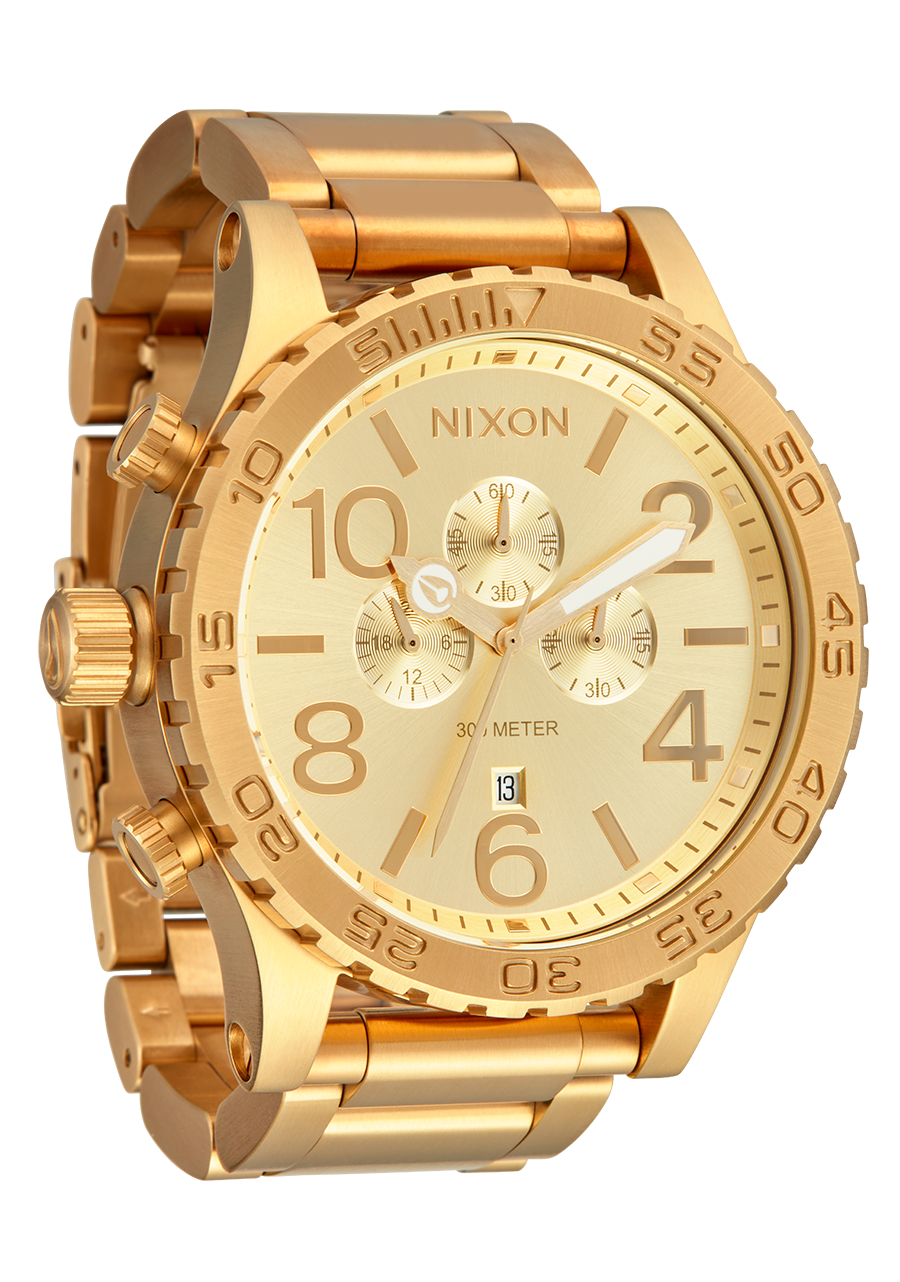 51-30 Chrono Watch | All Gold | Men's Stainless Steel – Nixon US