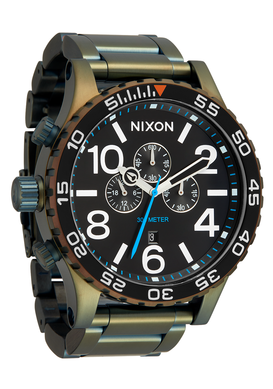 51-30 Chrono Watch | Black / Sunray / Surplus | Men's Stainless 51-30 Chrono Watch | Black / Sunray / Surplus | Men's Stainless