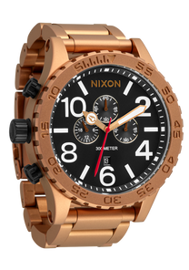 51-30 Chrono Watch | Bronze / Black | Men's Stainless Steel – Nixon US 51-30 Chrono Watch | Bronze / Black | Men's Stainless Steel – Nixon US