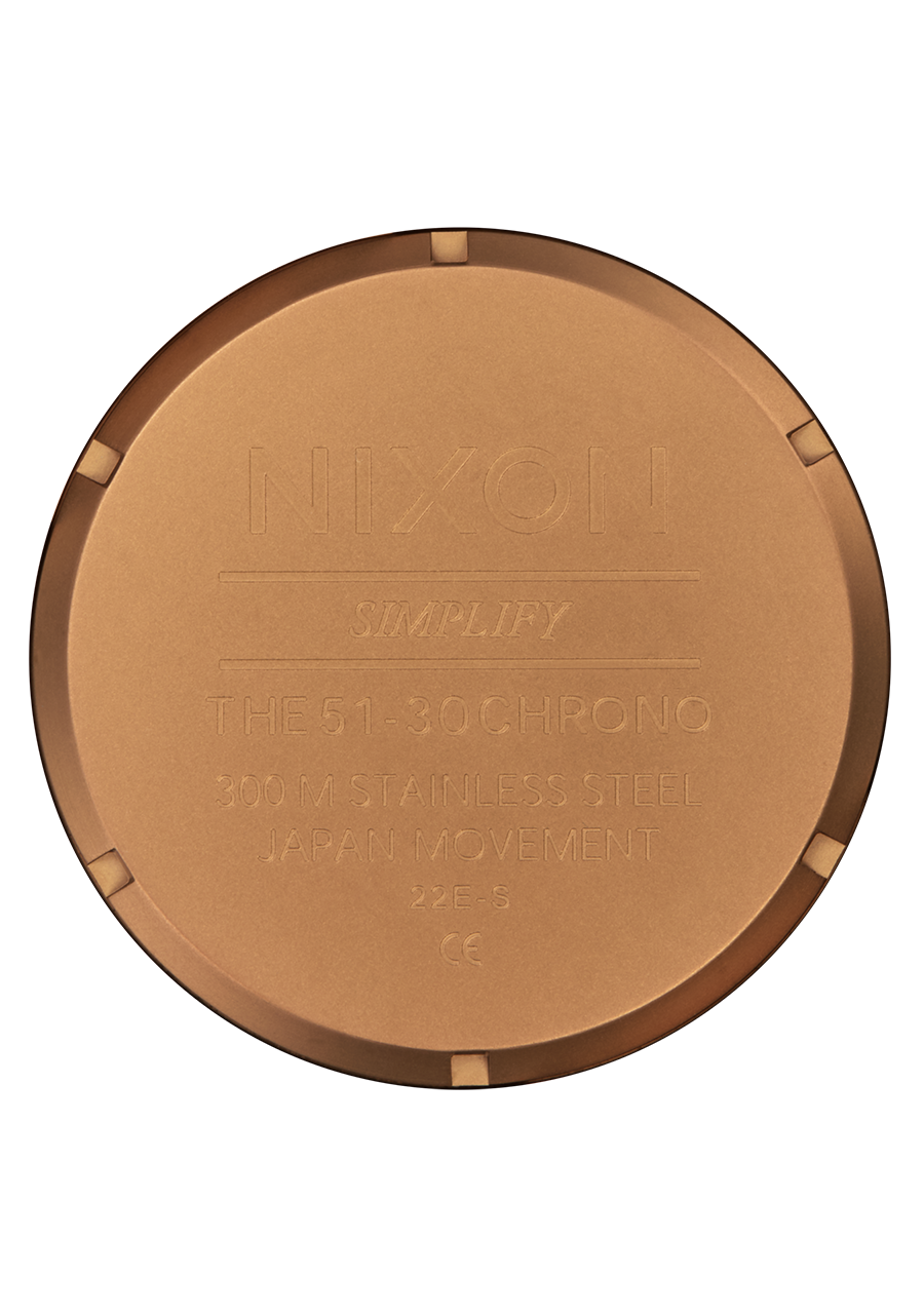 NIXON 51-30 CHRONO BLACK STAMPED 大人気新品
