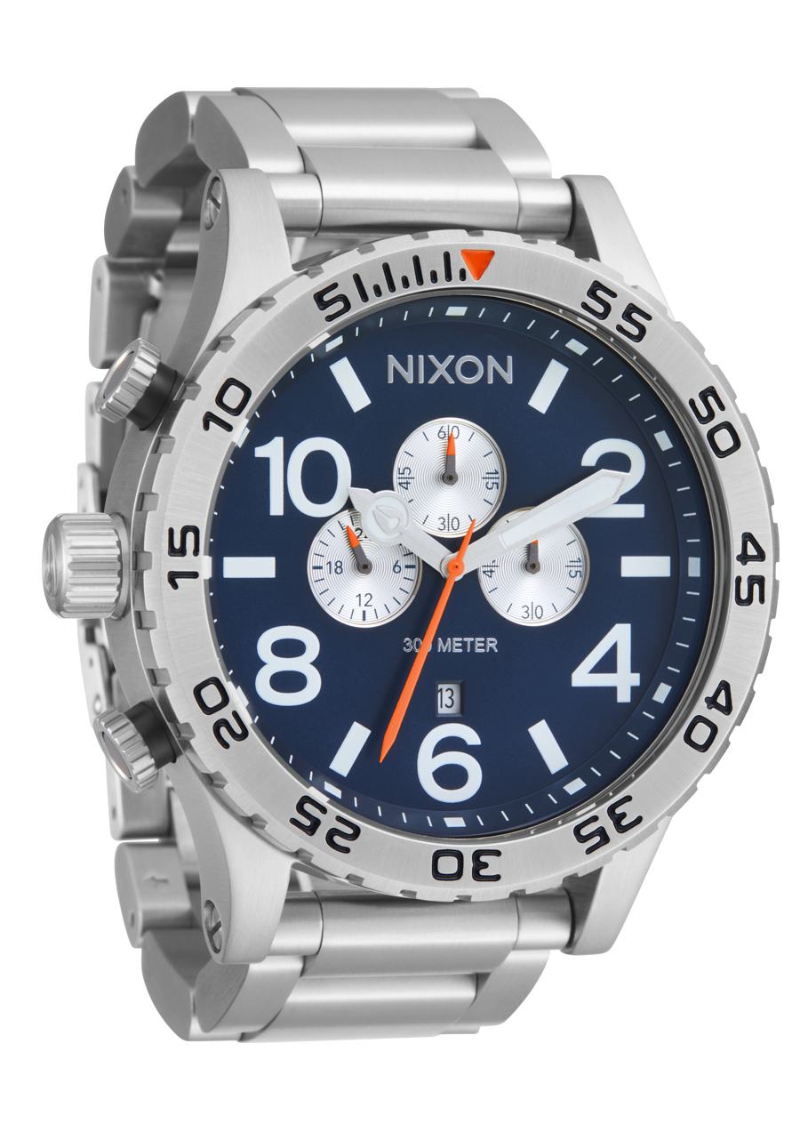 51-30 Chrono Watch | Silver / Midnight | Men's Stainless Steel 51-30 Chrono Watch | Silver / Midnight | Men's Stainless Steel