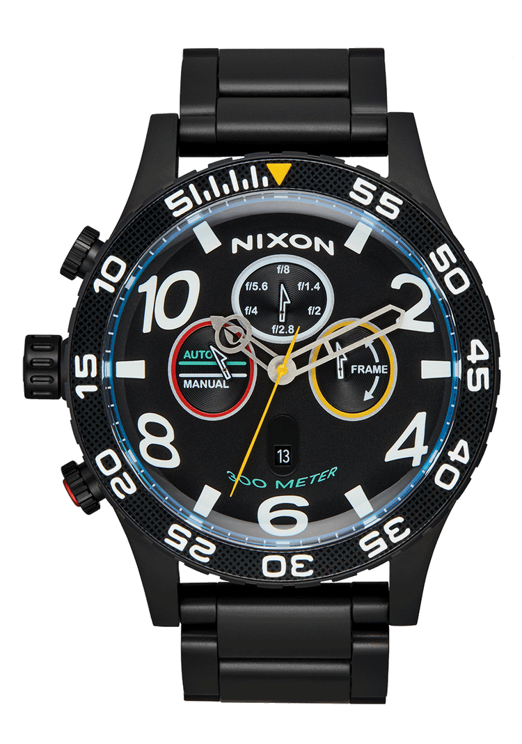
Nixon 51-30 Chrono Watch - Analog - Fisheye / Super Black / Black - View 1