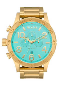 51-30 Chrono Watch | Gold / Turquoise / Gold | Men's 51-30 Chrono Watch | Gold / Turquoise / Gold | Men's