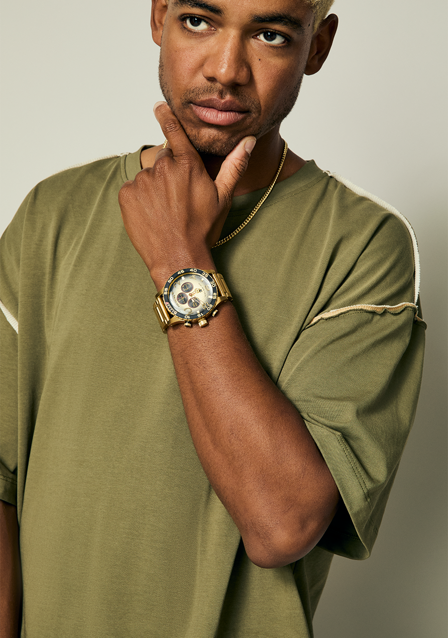 51-30 Chrono Watch | 4th Dim Gold / Black | Men's Chronograph 51-30 Chrono Watch | 4th Dim Gold / Black | Men's Chronograph