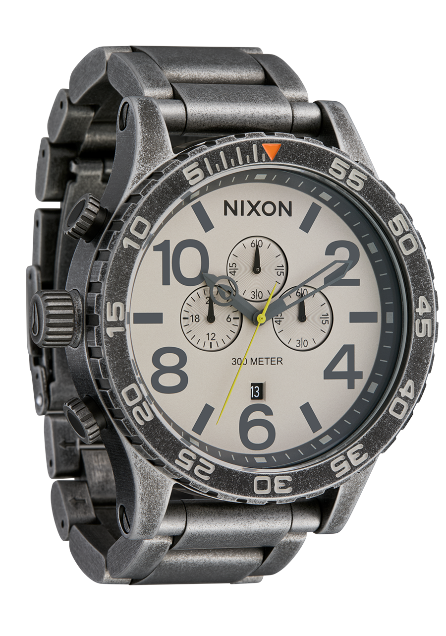 51-30 Chrono Watch | Antique Silver / Pumice | Men's Stainless 51-30 Chrono Watch | Antique Silver / Pumice | Men's Stainless