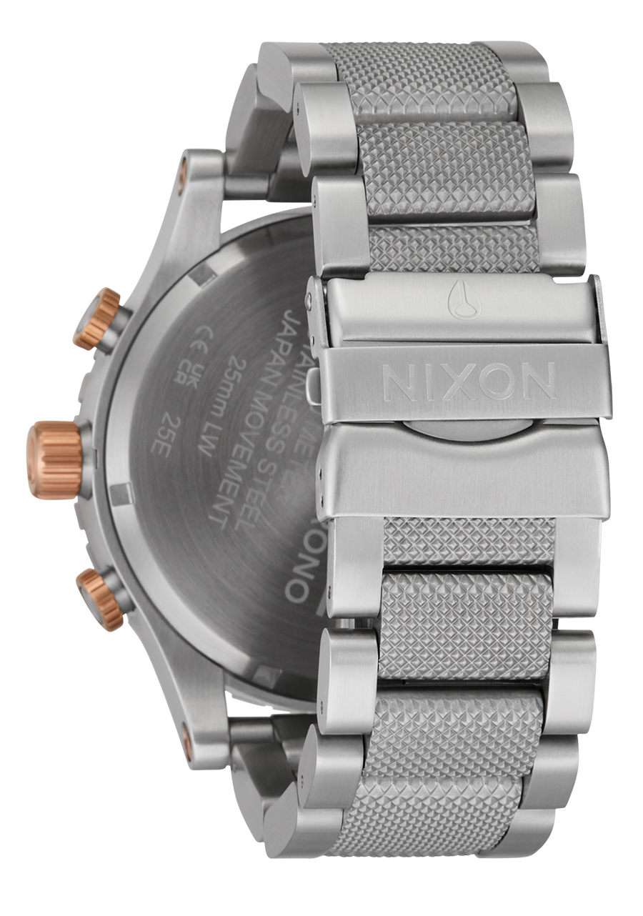 51-30 Chrono Watch | Silver / Rose Gold / Black | Men's Stainless 51-30 Chrono Watch | Silver / Rose Gold / Black | Men's Stainless
