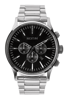 Sentry Chrono Watch | Black | Men's Stainless Steel – Nixon US Sentry Chrono Watch | Black | Men's Stainless Steel – Nixon US