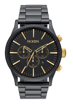 Sentry Chrono Watch | Matte Black / Gold | Men's Stainless Steel Sentry Chrono Watch | Matte Black / Gold | Men's Stainless Steel