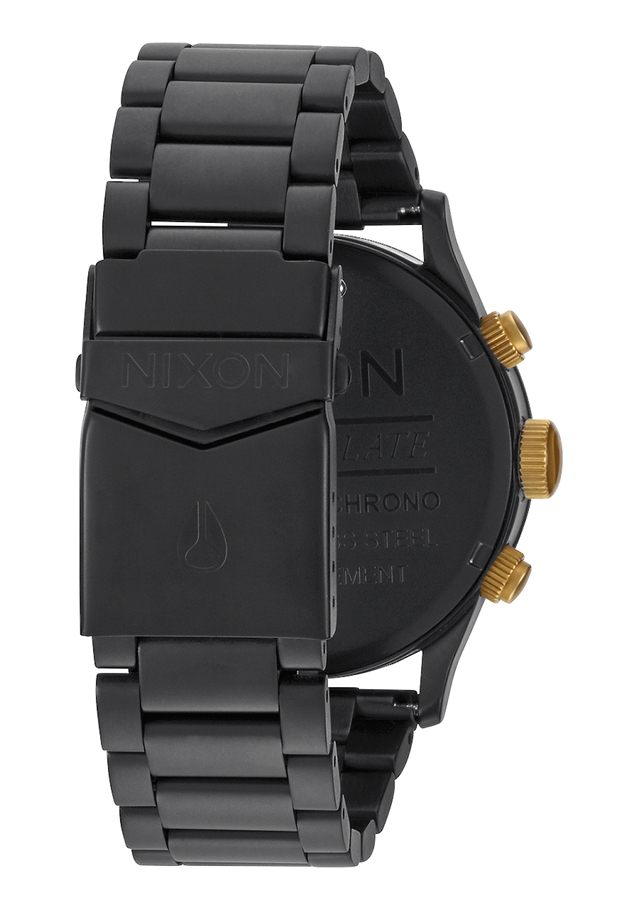 Sentry Chrono Watch | Matte Black / Gold | Men's Stainless Steel Sentry Chrono Watch | Matte Black / Gold | Men's Stainless Steel