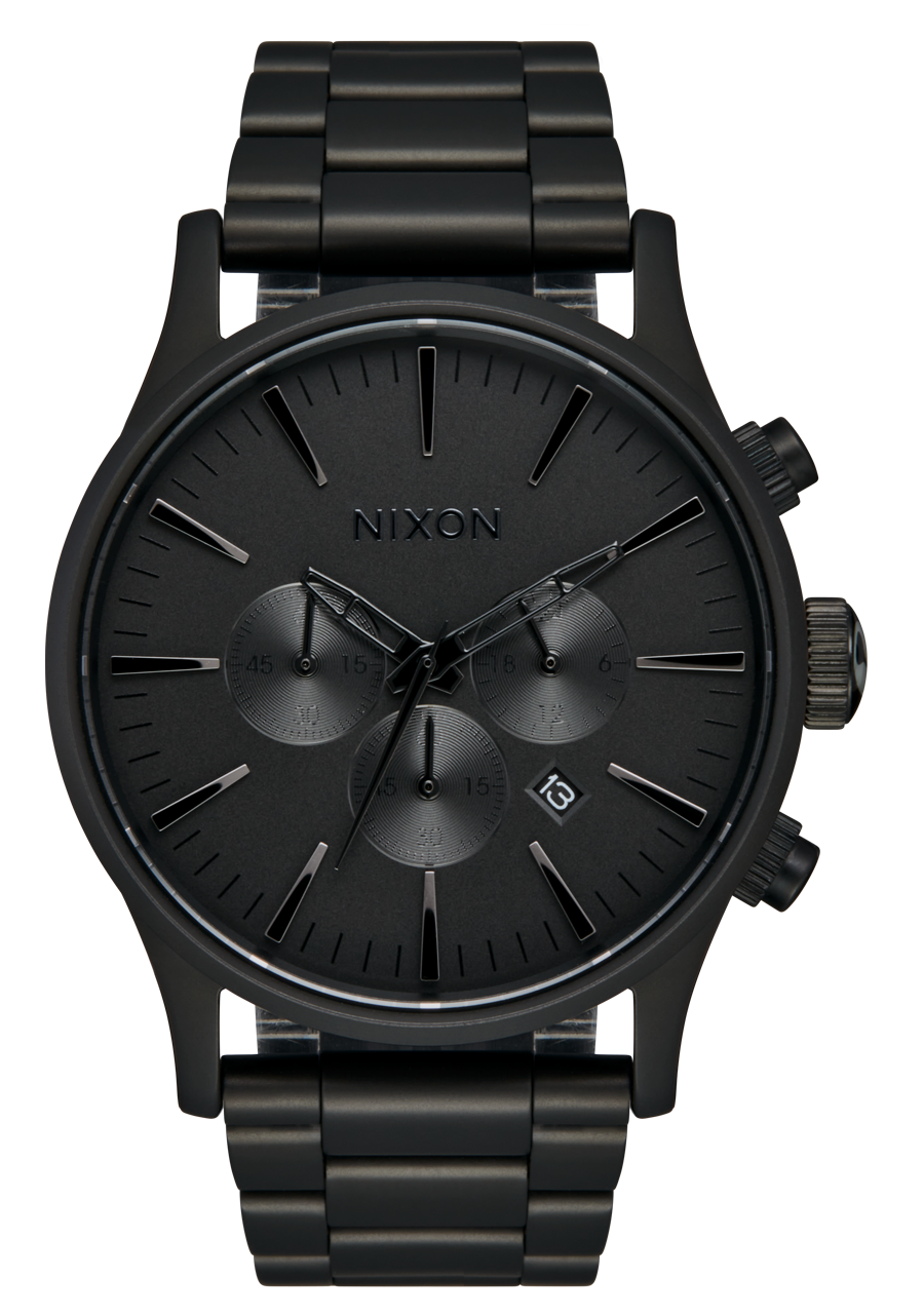 Nixon sentry 2025 chrono all black