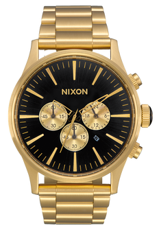 Sentry Chrono Watch | All Gold / Black | Men's Stainless Steel Sentry Chrono Watch | All Gold / Black | Men's Stainless Steel