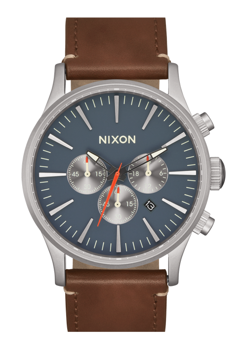 Patrol Leather Watch | Gunmetal / Gold | Men's Leather &#8211; Nixon US