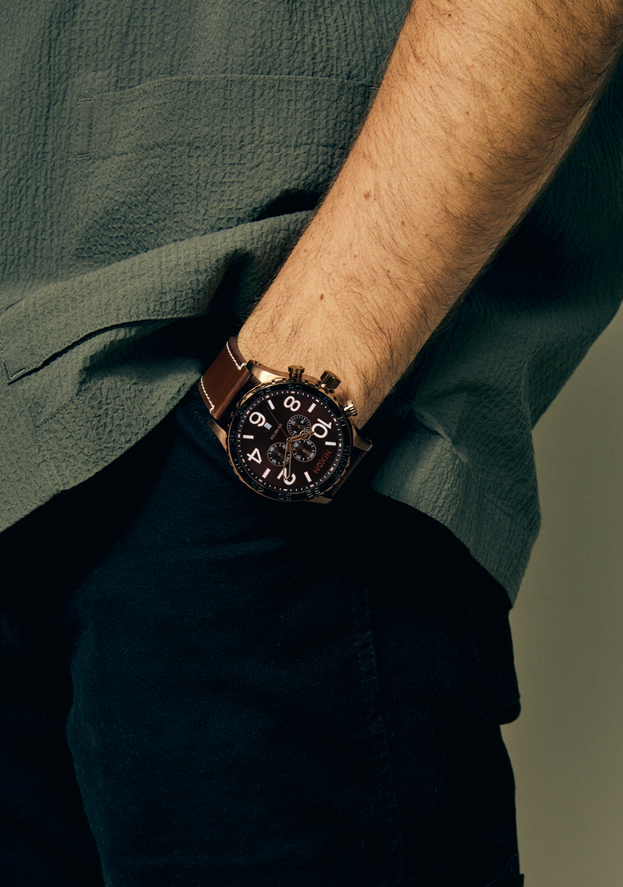 51-30 Chrono Leather Watch | Chocolate / Dark Roast / Brown 51-30 Chrono Leather Watch | Chocolate / Dark Roast / Brown