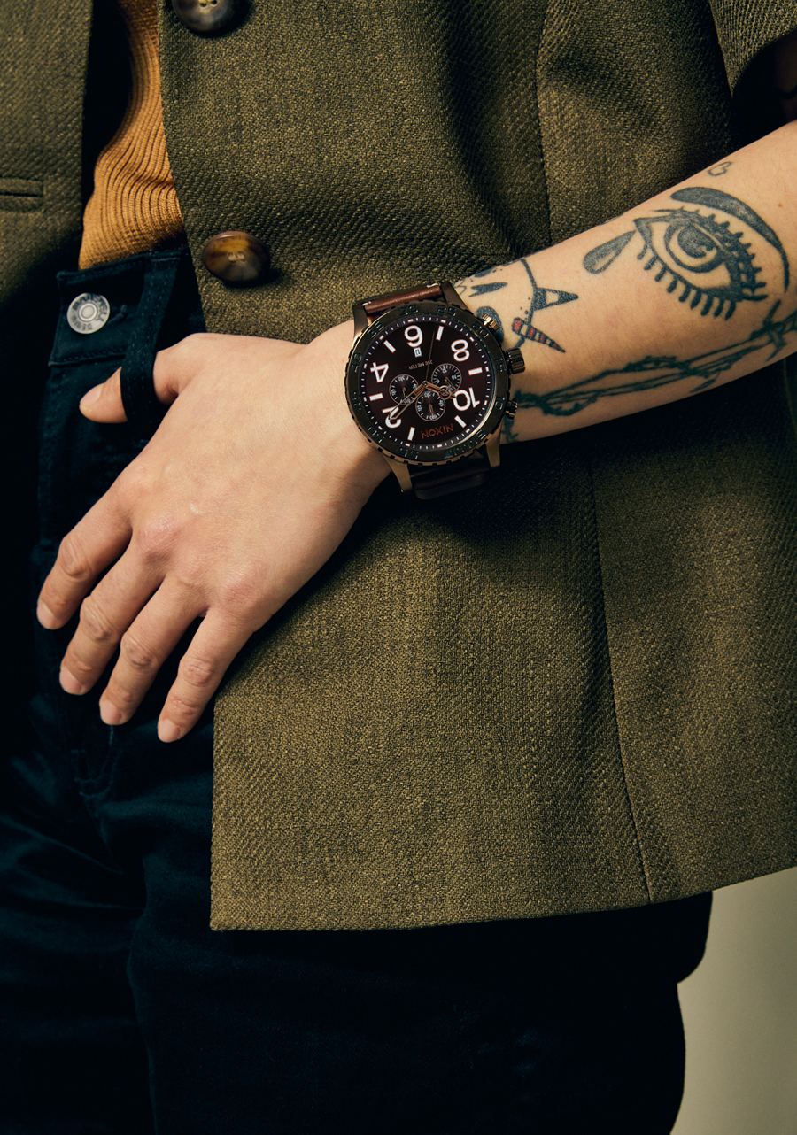 51-30 Chrono Leather Watch | Chocolate / Dark Roast / Brown 51-30 Chrono Leather Watch | Chocolate / Dark Roast / Brown