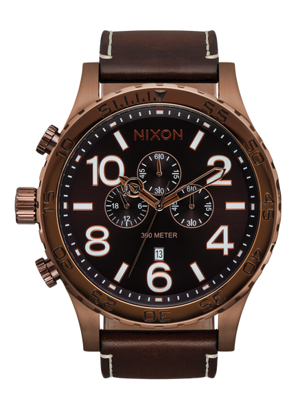 51-30 Chrono Leather Watch | Chocolate / Dark Roast / Brown 51-30 Chrono Leather Watch | Chocolate / Dark Roast / Brown