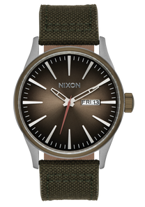 Sentry Nylon Watch | Silver / Lt Brown / Asphalt | Men's & Women's Sentry Nylon Watch | Silver / Lt Brown / Asphalt | Men's & Women's