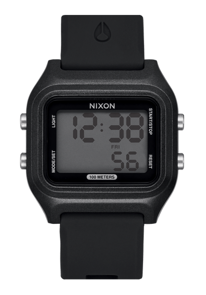 Ripper Digital Watch Black Black Recycled Ocean Plastic Nixon US