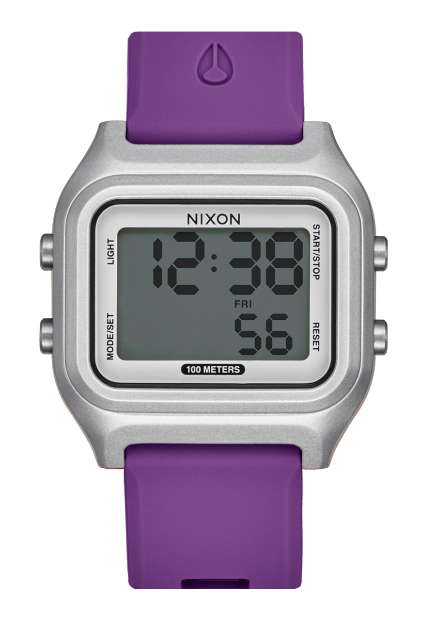 Ripper Digital Watch Silver Purple Recycled Ocean Plastic
