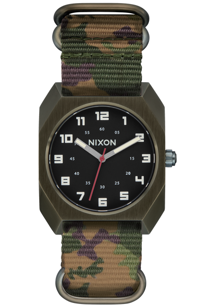 Scout Watch | Dark Olive / Camo | Analog Nylon Strap Watch – Nixon US