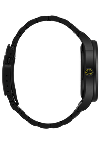 
Nixon Nirvana Sentry Wobble Watch - Analog - Matte Super Black/Black-Yellow - View 3