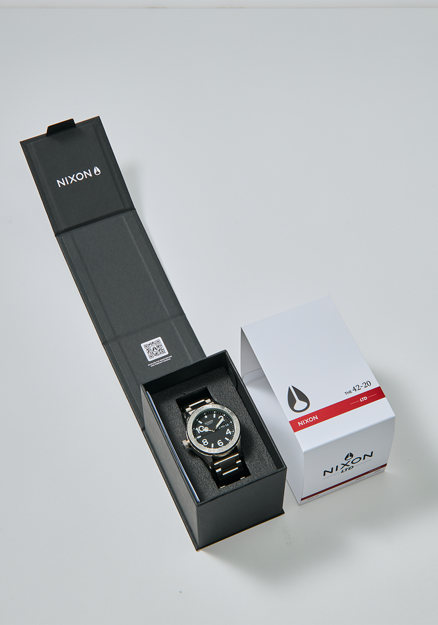 Nixon 42-20 Analog Watch | Stainless Steel | All Silver / Black Nixon 42-20 Analog Watch | Stainless Steel | All Silver / Black