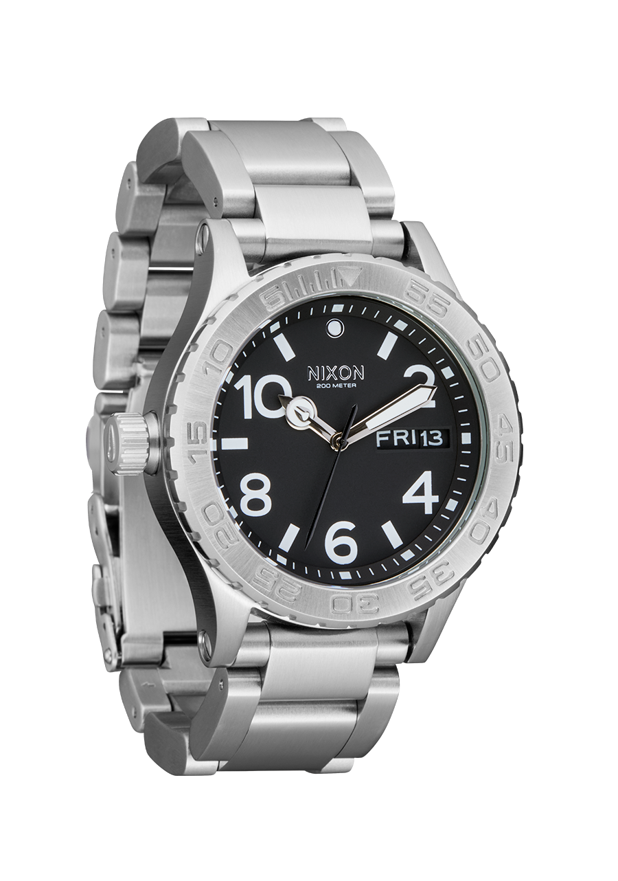 Nixon 42-20 Analog Watch | Stainless Steel | All Silver / Black Nixon 42-20 Analog Watch | Stainless Steel | All Silver / Black