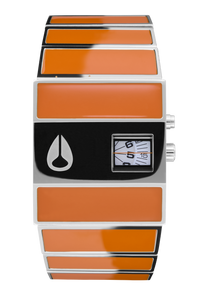 Nixon LTD Rotolog | Silver / Orange | Limited Edition Nixon Watch Nixon LTD Rotolog | Silver / Orange | Limited Edition Nixon Watch