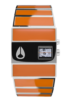 Nixon LTD Rotolog Silver Orange Limited Edition Nixon Watch