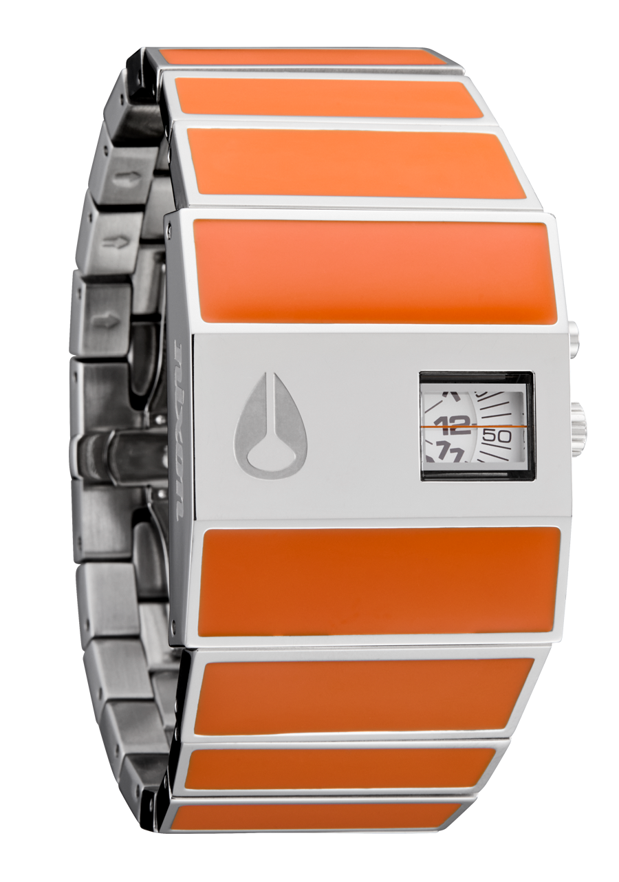 Nixon LTD Rotolog | Silver / Orange | Limited Edition Nixon Watch Nixon LTD Rotolog | Silver / Orange | Limited Edition Nixon Watch