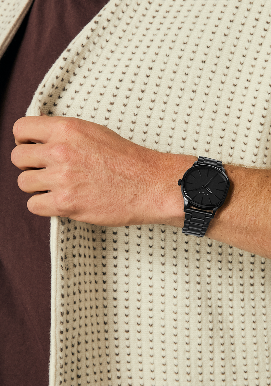 Sentry Wobble Watch | All Black / Black | Unique Stainless Steel Sentry Wobble Watch | All Black / Black | Unique Stainless Steel