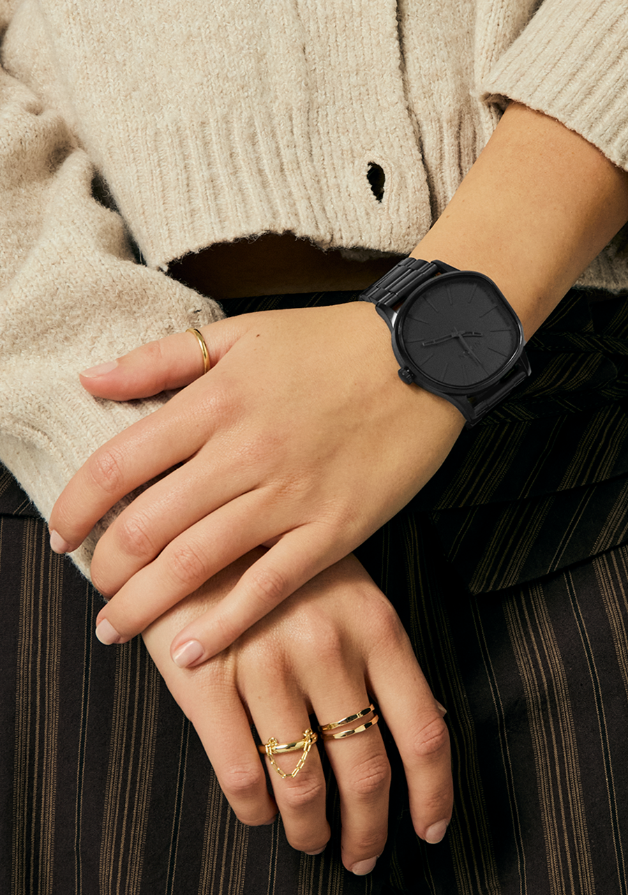 Sentry Wobble Watch | All Black / Black | Unique Stainless Steel Sentry Wobble Watch | All Black / Black | Unique Stainless Steel