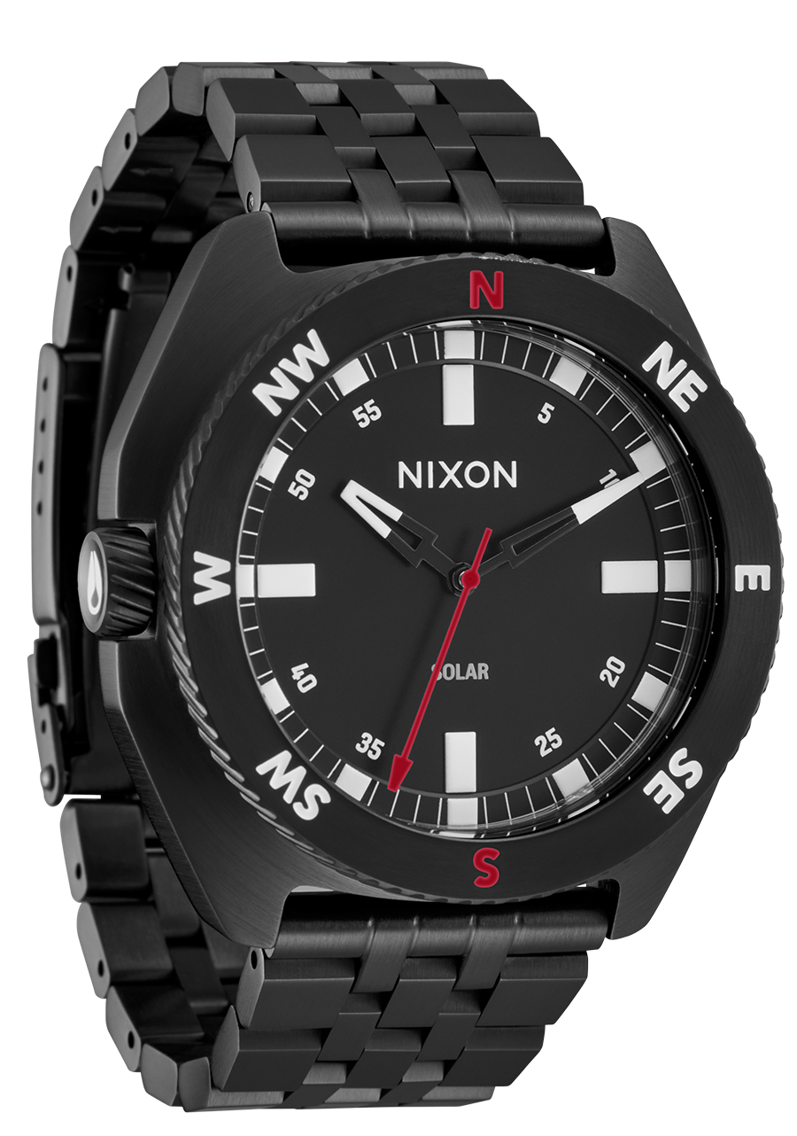 NIXON腕時計 Drifter 40 Watch | Gunmetal / Kobu Green | Swiss Movement 40mm GMT