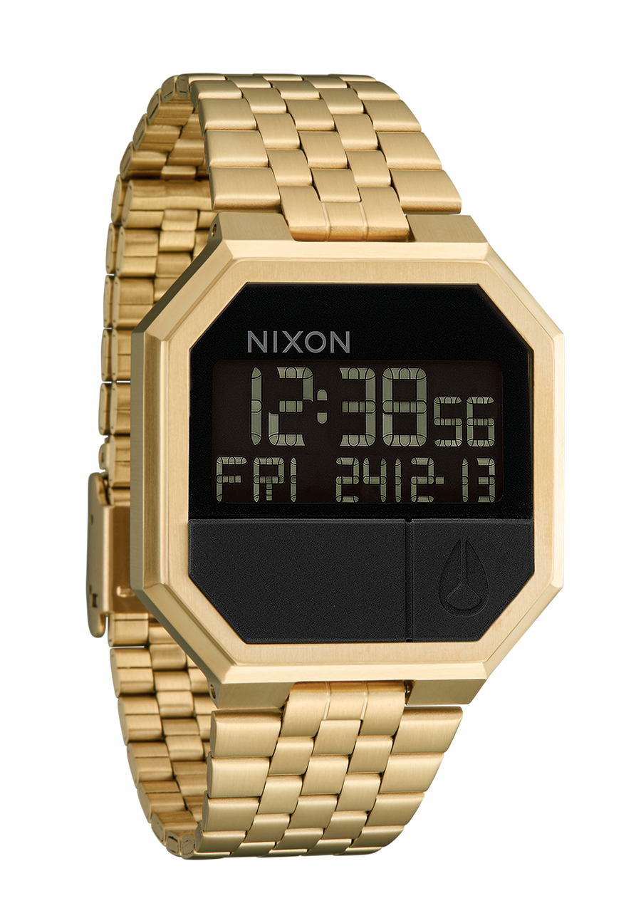 NIXON◆THE RE-RUN/クォーツ腕時計/デジタル/ステンレス/BLK/SLV Re-Run Watch | Black | Digital \u2013 Nixon US