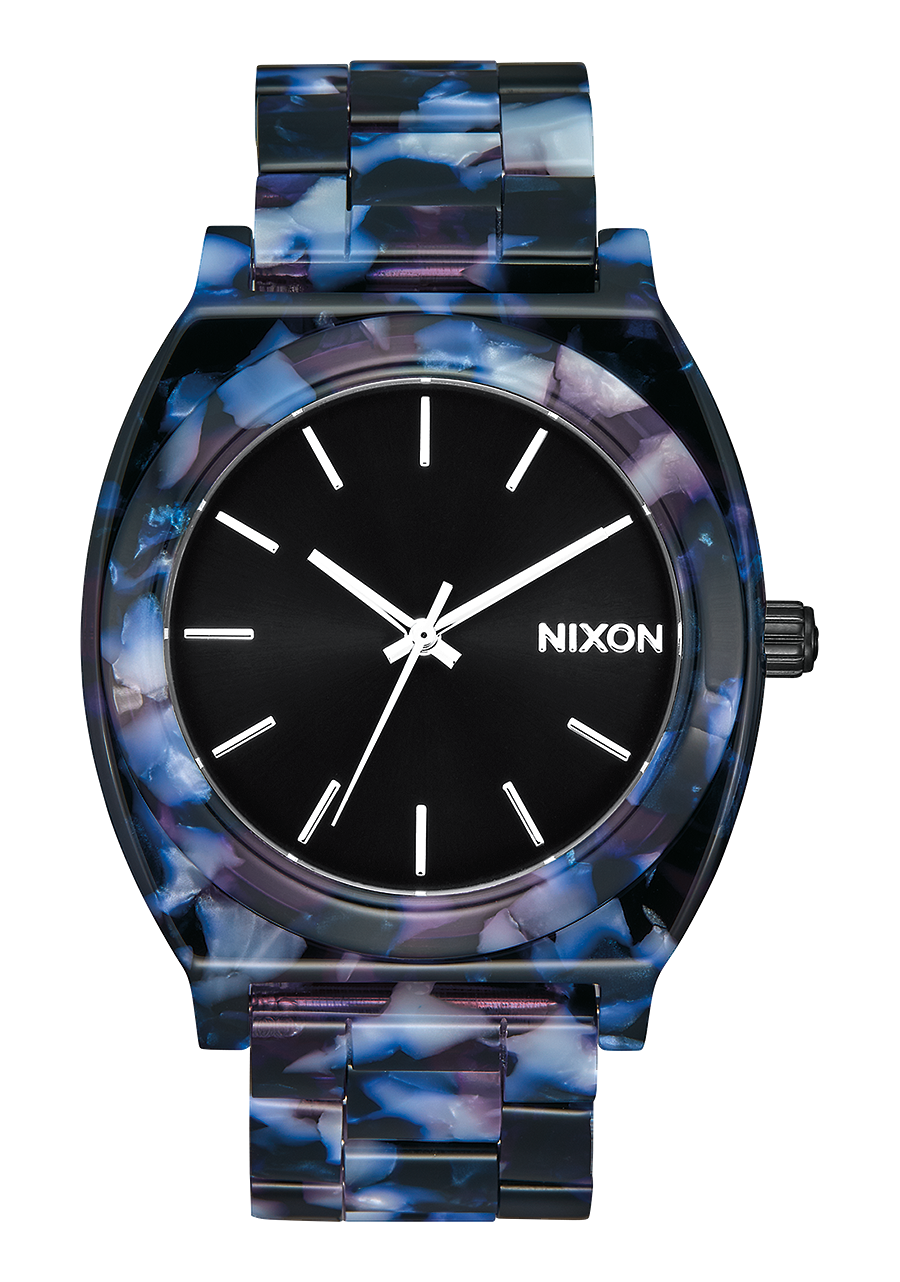 Time Teller Acetate Watch | Black / Multi | Unisex Acetate – Nixon US