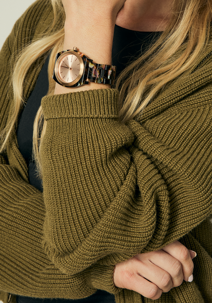 Time Teller Acetate Watch | Rose Gold / Pink Tortoise | Unisex Time Teller Acetate Watch | Rose Gold / Pink Tortoise | Unisex