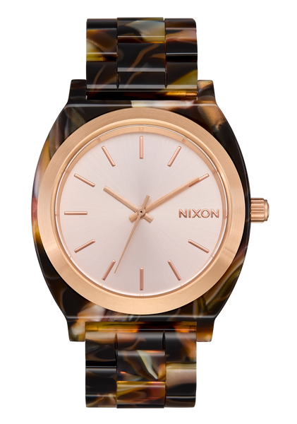 Nixon Time Teller Acetate Watch Rose Gold/Pink Tortoise Nixon Time Teller Acetate Watch Rose Gold/Pink Tortoise