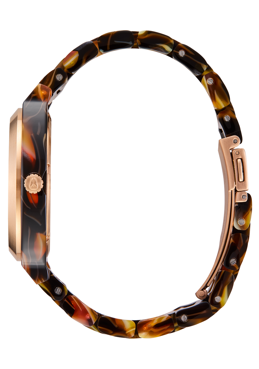 Nixon Time Teller Acetate Watch Rose Gold/Pink Tortoise Nixon Time Teller Acetate Watch Rose Gold/Pink Tortoise