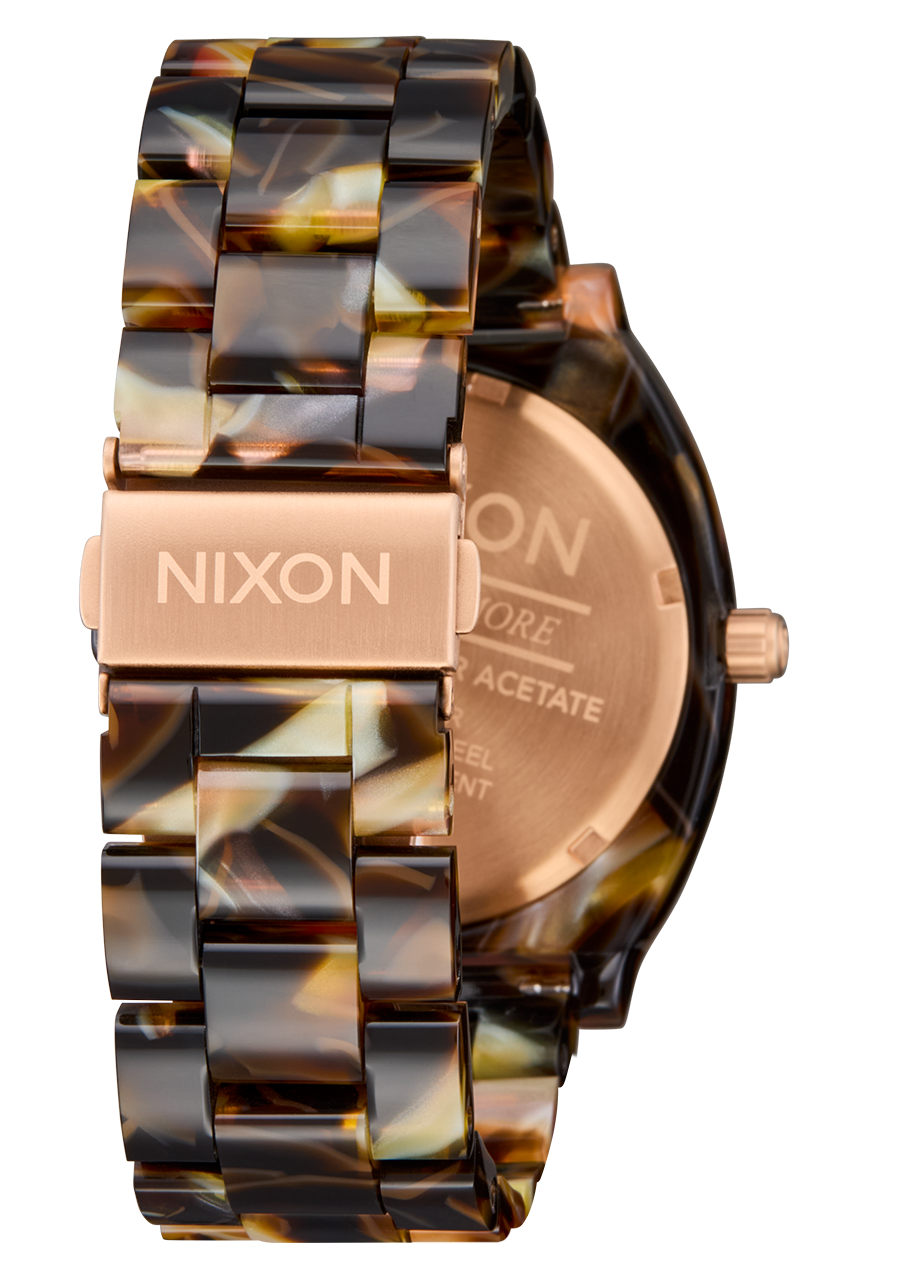 Nixon Time Teller Acetate Watch Rose Gold/Pink Tortoise Nixon Time Teller Acetate Watch Rose Gold/Pink Tortoise