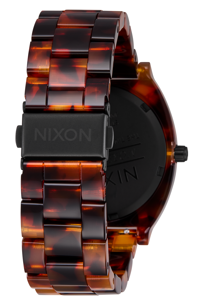 Time Teller Acetate Watch | Tortoise / Oxblood | Unisex Acetate Time Teller Acetate Watch | Tortoise / Oxblood | Unisex Acetate