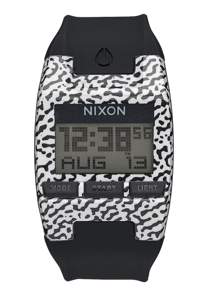 Comp S Watch | Black / White Amoeba | Digital – Nixon US