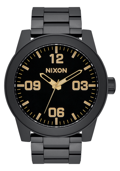 Corporal Stainless Steel Watch Matte Black Gold Men s Stainless Steel Nixon US