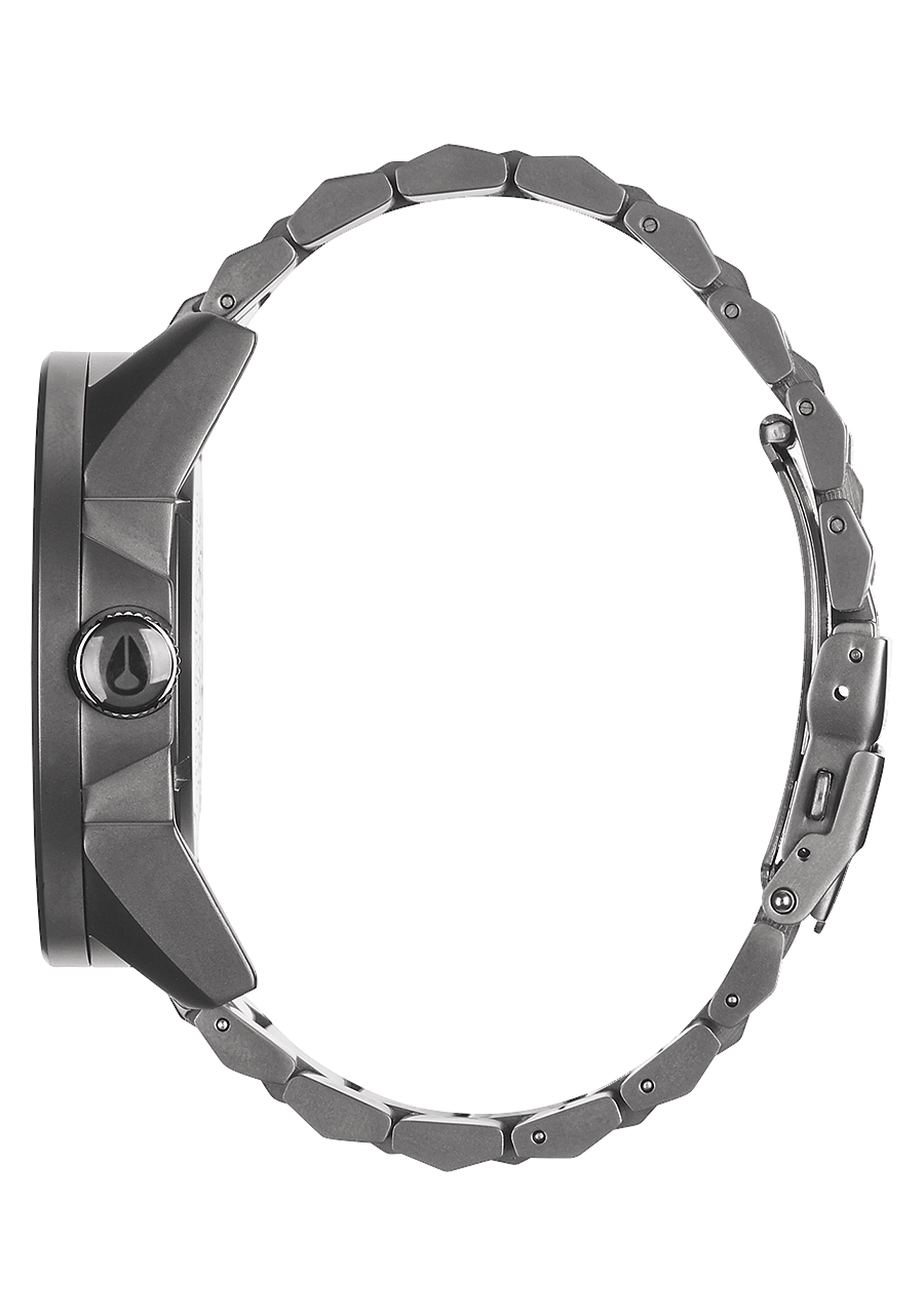 Corporal Stainless Steel - Gunmetal / Blue Crystal View 2